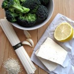 Soba Noodles With Roasted Broccoli, Tofu and Sesame Seeds