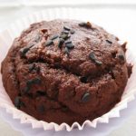 Cocoa and Banana Muffins with Black Sesame Seeds
